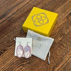 Kendra Scott Pink Drop Earrings